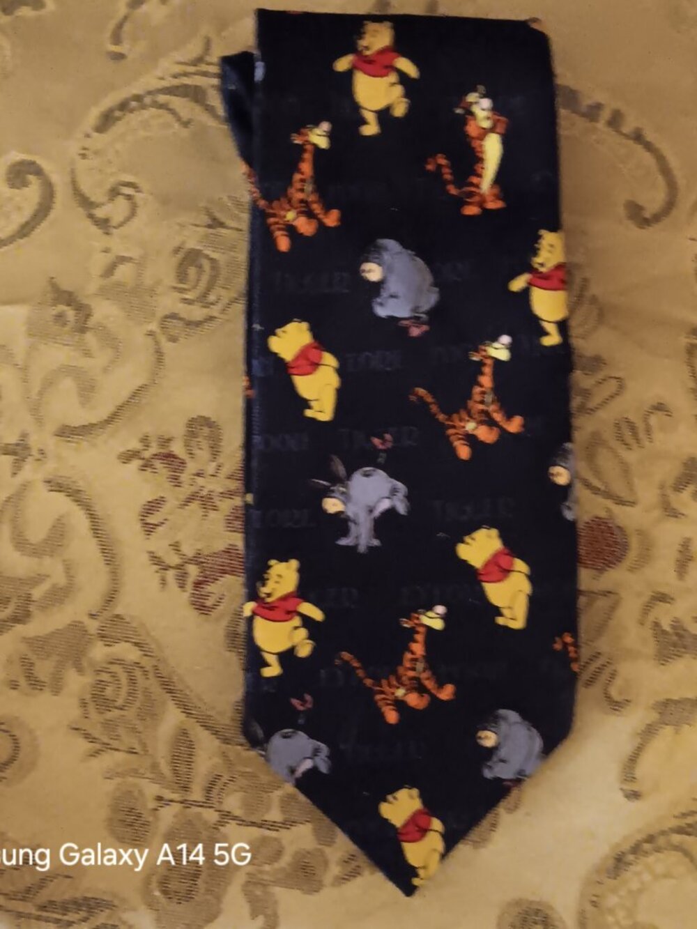 Novelty Winnie the Pooh Character Tie - Black